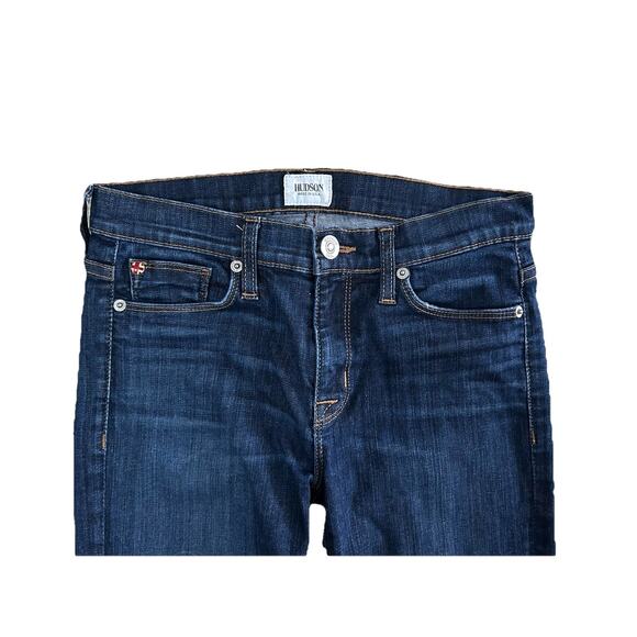 Hudson Elle Midrise Baby Boot Dark Blue Denim Jeans Women’s 26 - Picture 2 of 8